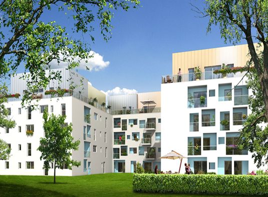 Vue du programme côté jardin