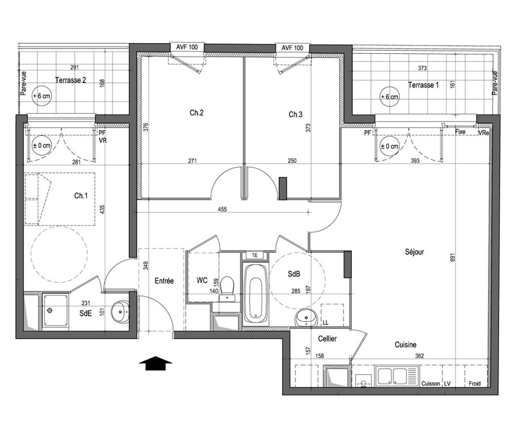 Plan Appartement 4 Chambres  plan maison 4 personnes, 17 meilleures id es propos de 