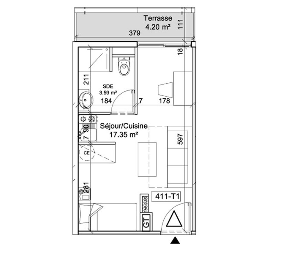 plan appartement f1