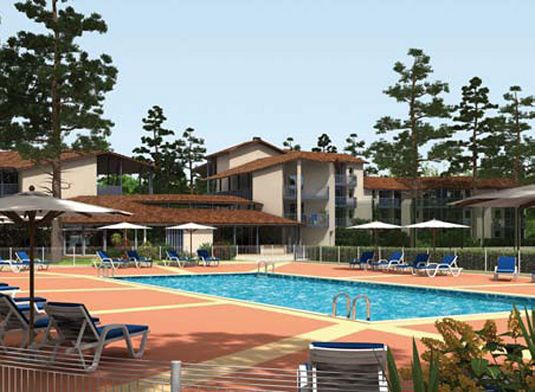 Vue sur piscine
