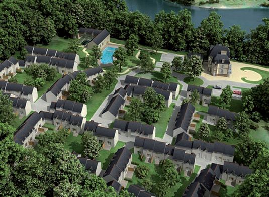 Vue aérienne du programme