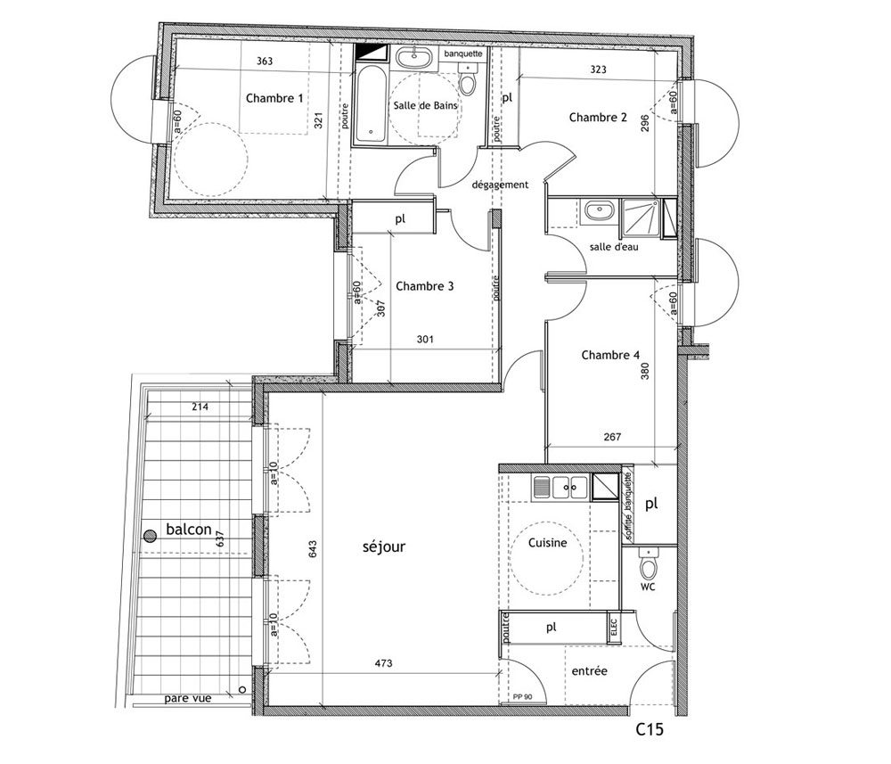 plan appartement f5