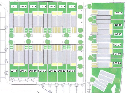 Vue plan de masse couleur