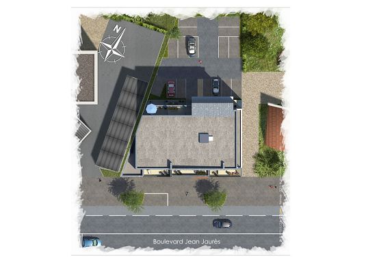 Vue plan de mpasse couleur