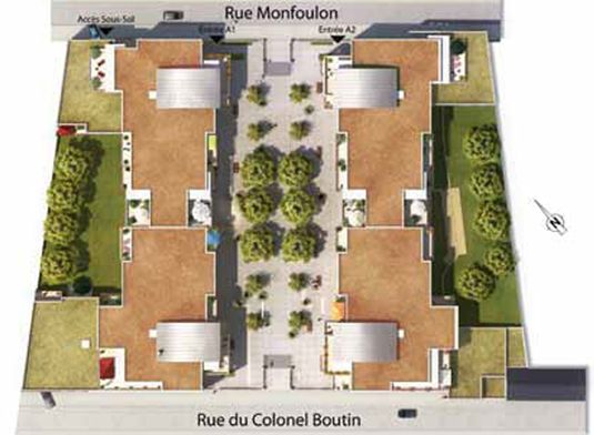 Plan de masse couleur