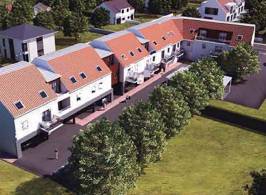 Vue des bâtiments côté jardin