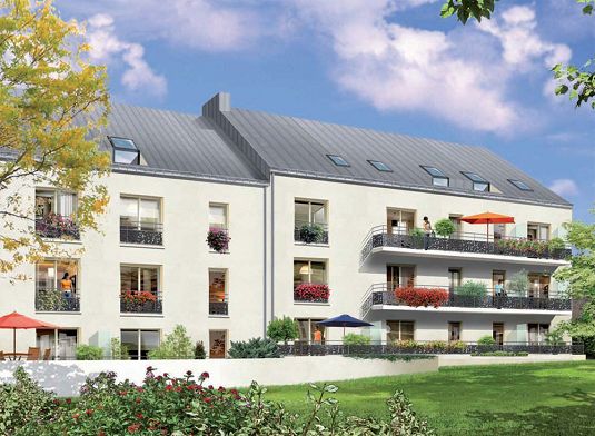 Vue du programme côté jardin
