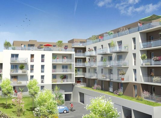 Vue du programme côté jardin