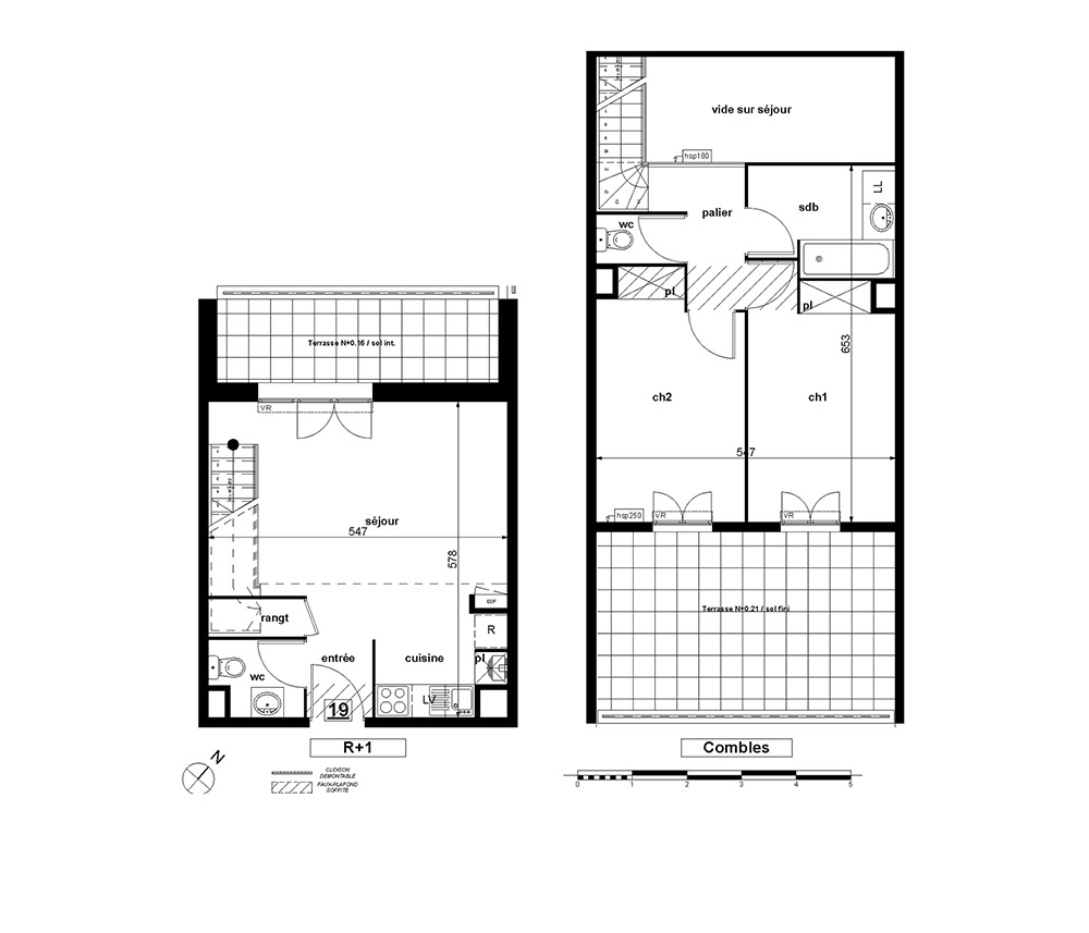 plan 4 appartement par palier
