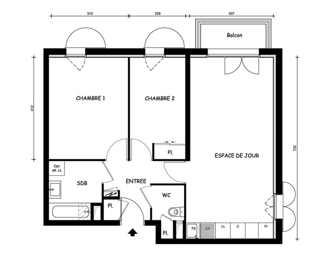 Plan Appartement Chambres Plan Appartement Chambres